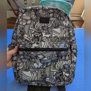 Jujube midi backpack with white and black design